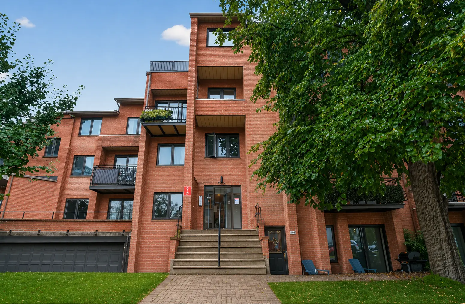 Exterior of 1490 Saint-Jacques condo building, Montreal